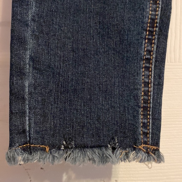 Wild Fable Blue Highest Rise Distressed Raw Hem Skinny Jeans NWT - Picture 8 of 14